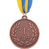 Медаль спортивная с лентой SP-SPORT
 UKRAINE с украинской символикой C-6865 ø5см (Золотой)