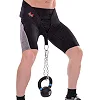 Пояс атлетический для отягощения текстильный с цепью и карабином VALEO Dipping Belt TA-4422 спинка-17см