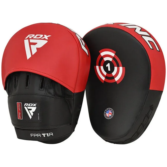 Лапы боксерские RDX T1 Curved Red/Black