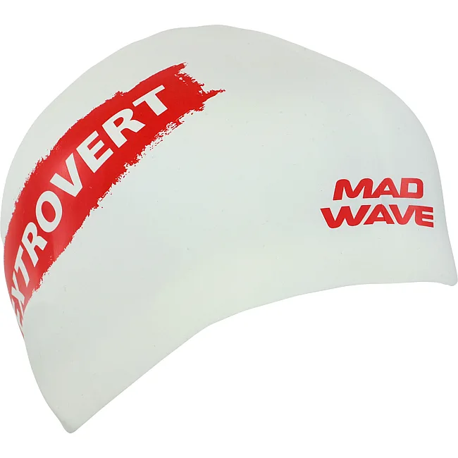Шапочка для бассейна
 силиконовая для взрослых MADWAVE
 INTROVERT reversible M055336 (Черный-белый)