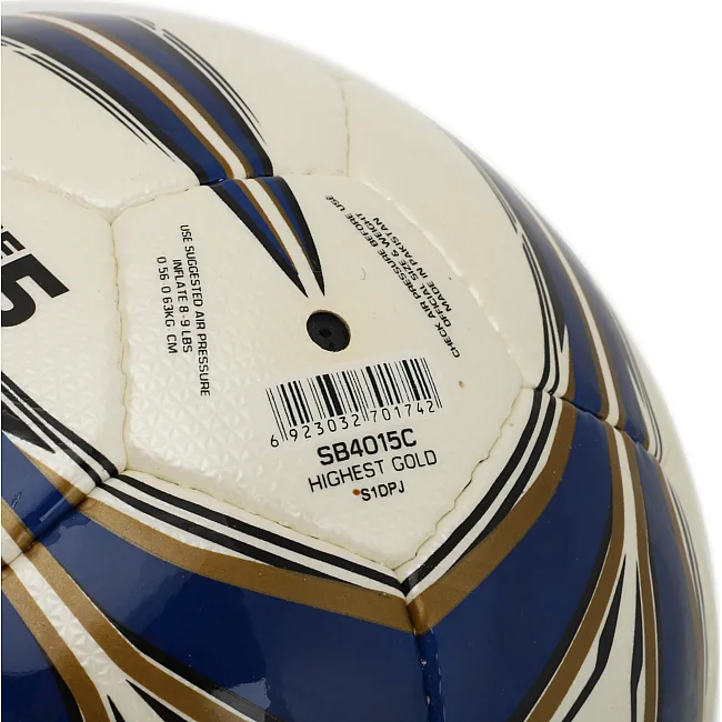 Футбольний м'яч SELECT
AR HIGHEST GOLD SB4015C №5 Comp
ite шкіра (Білий-темно-синій)