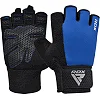 Перчатки для фитнеса RDX W1 HALF BLUE PLUS