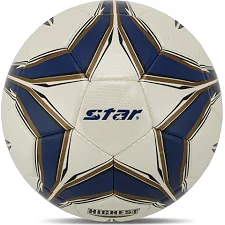 Футбольный мяч SELECTAR HIGHEST GOLD SB4015C №5 Compite кожа (Белый-темно-синий)