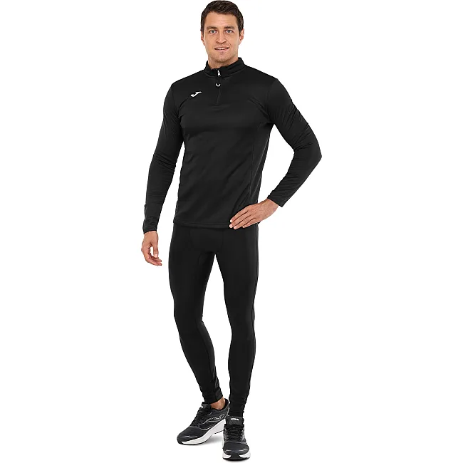Лонгслив спортивный на молнии JOMA

 RUNNING NIGHT 102241-100 (Черный)