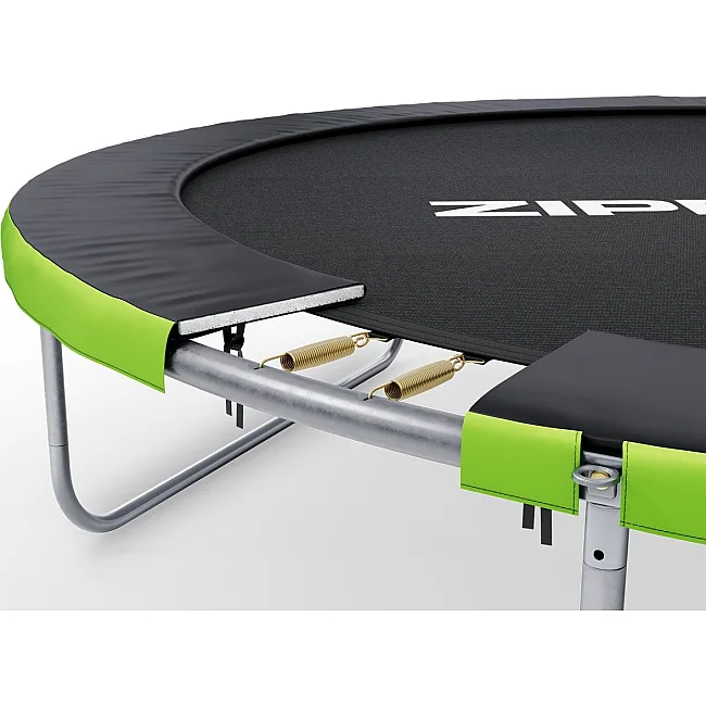 Батут Zipro Jump Pro з внутрішньою сіткою 12 футів 374 см чорно-зелений