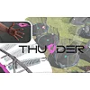 Батут THUNDER OUTSIDE PRO с наружной сеткой 8 футов 244 см черно-розовый