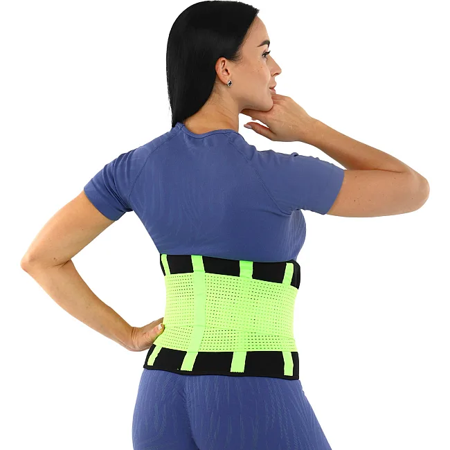 Пояс корсетный для спорта Экстрим Пауэр Белт (extreme power belt) FIT NOW BC-3456 (Салатовый)