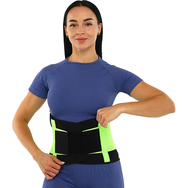Пояс корсетный для спорта Экстрим Пауэр Белт (extreme power belt) FIT NOW BC-3456 (Салатовый)