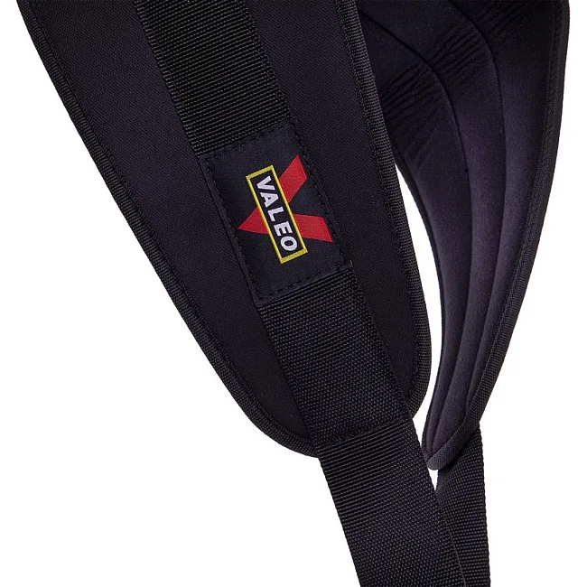 Пояс атлетический для отягощения текстильный с цепью и карабином VALEO Dipping Belt TA-4422 спинка-17см