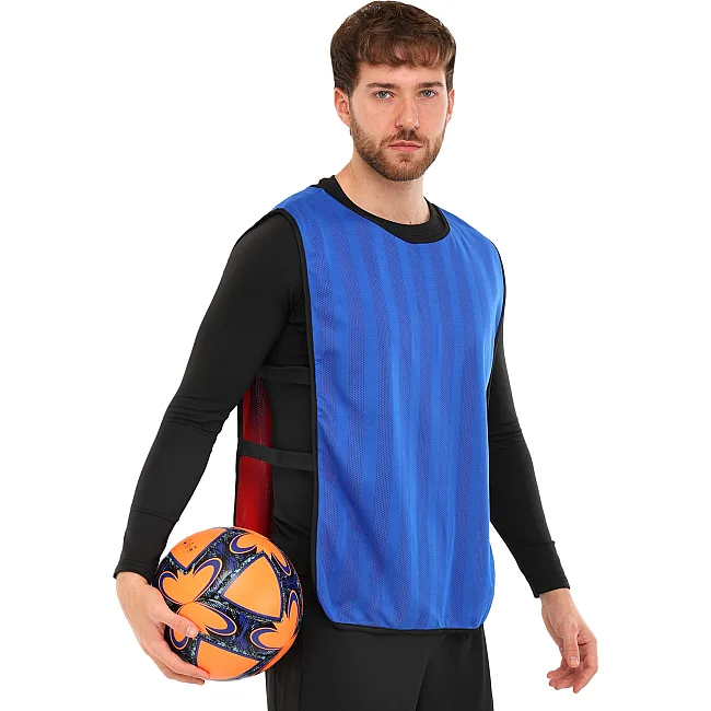 Манишка спортивная игровая двусторонняя с резинкой SP-SPORT
 CO-0792 (Голубой-желтый)