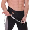 Пояс атлетический для отягощения текстильный с цепью и карабином VALEO Dipping Belt TA-4422 спинка-17см