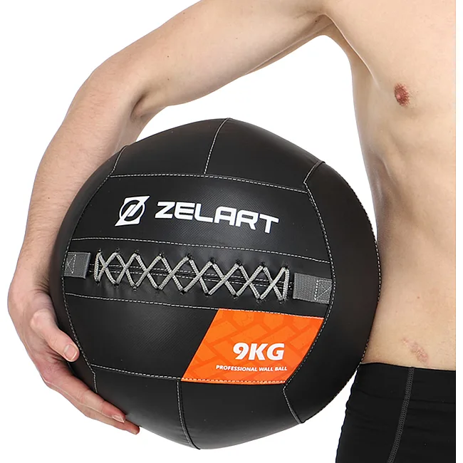 М'яч набивний медичний для кросфіту WALL BALL ZELART
 TA-7822-9 вага-9кг