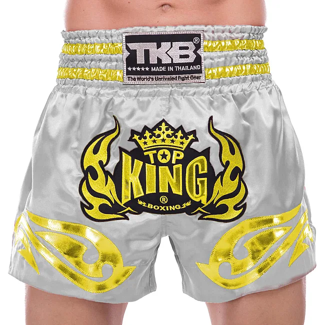Шорты для кикбоксинга
 TOP KING TKTBS-094 (Серый-золотой)