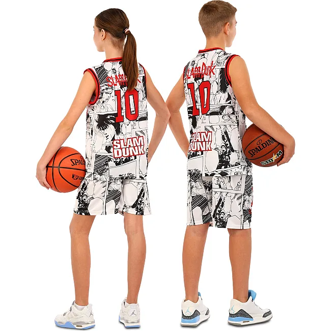 Детская баскетбольная форма
 NBA клуб Shuhoku 10 BA-6609 (Белый-красный)