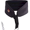 Пояс атлетический для отягощения текстильный с цепью и карабином VALEO Dipping Belt TA-4422 спинка-17см