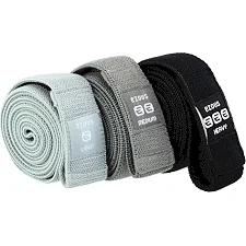 Набор резинок тканевых для упражнений ленты сопротивлений 3шт RESISTANCE STRAP EZOUS K-04