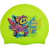 Шапочка для бассейна силиконовая юниорская MADWAVE Junior MAD BOT M057915 (Зеленый)
