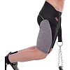 Пояс атлетический для отягощения текстильный с цепью и карабином VALEO Dipping Belt TA-4422 спинка-17см
