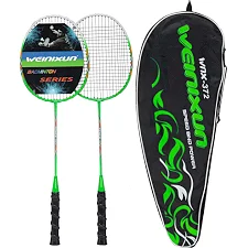 Ракетки для бадминтона в чехле WEINIXUN SPEED AND POWER WNX-372 (Зеленый)