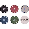 Набор для покера в круглой металлической коробке Professional Poker chips SP-SPORT
 IG-6617 120 фишек