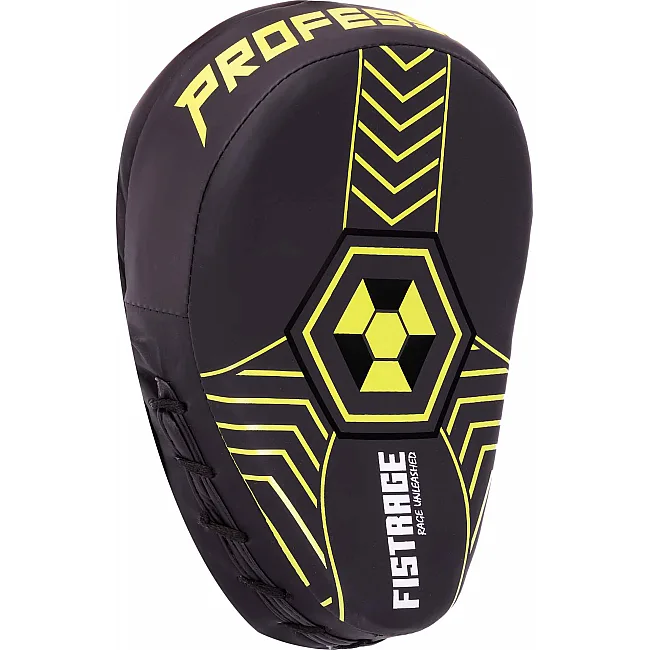 Лапа боксерская изогнутая тренировочная FLEX FISTRAGE VL-5485 24x18x6см 2штуки (Черный-салатовый)