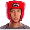 Шлем для бокса открытый
 кожаный TWINS

 HGL8 (Синий)