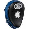 Лапа боксерская изогнутая тренировочная кожа BOXER
 2010-01 19х23х4см 2штуки (Черный-синий)