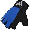 Перчатки для фитнеса RDX W1 HALF BLUE PLUS