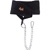 Пояс атлетический для отягощения текстильный с цепью и карабином VALEO Dipping Belt TA-4422 спинка-17см