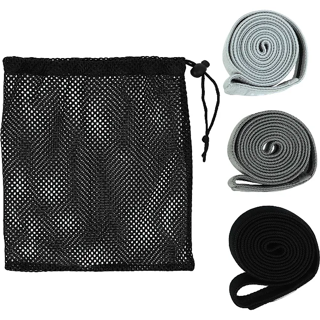 Набор резинок тканевых для упражнений ленты сопротивлений 3шт RESISTANCE STRAP EZOUS K-04