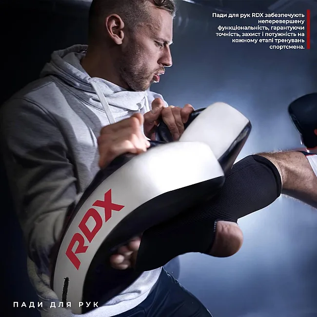 Пади для тайського боксу RDX T1 Curved Thai Kick Pad Black (1 шт.)