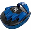 Лапа боксерская изогнутая тренировочная кожа BOXER
 2010-01 19х23х4см 2штуки (Черный-синий)