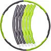 Обруч для похудения разборной Хула Хуп SP-SPORT K610 6 секций (Серый-салатовый)
