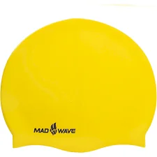 Шапочка для бассейна силиконовая для взрослых MADWAVE INTENSIVE M053501 (Желтый)