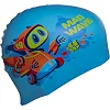 Шапочка для бассейна силиконовая юниорская MADWAVE Junior MAD BOT M057915 (Красный)