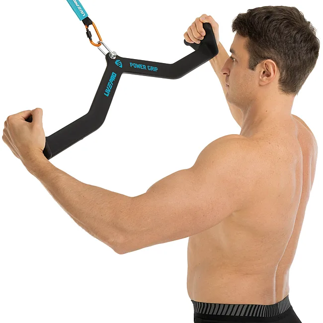 Рукоять для тяги с широким хватом
 Wide Grip нескользящее покрытие LiveUp LP8328 85см