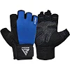 Перчатки для фитнеса RDX W1 HALF BLUE PLUS