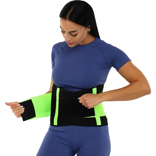 Пояс корсетный для спорта Экстрим Пауэр Белт (extreme power belt) FIT NOW BC-3456 (Салатовый)