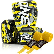 Перчатки боксерские Fairtex BGV-ONE X STBG (натуральная кожа) (бинты в комплекте)
