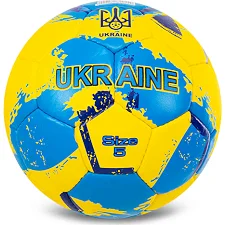 Футбольний м'яч BALLONSTAR UKRAINE FB-7579 №5 PU (Жовтий-синій)