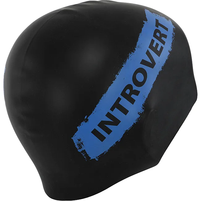 Шапочка для бассейна
 силиконовая для взрослых MADWAVE
 INTROVERT reversible M055336 (Черный-белый)