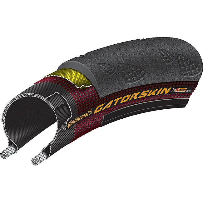 Покрышка Continental Gatorskin -28" | 700 x 25C, черная, не складная skin