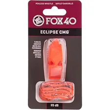 Свисток спортивный судейский пластиковый со шнурком ECLIPSE CMG FOX40-ECLIPSE CMG (Оранжевый)