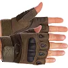 Тактические перчатки без пальцев и усиленым протектором MILITARY RANGERS BC-4624 (Оливковый)
