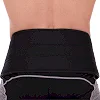 Пояс атлетический для отягощения текстильный с цепью и карабином VALEO Dipping Belt TA-4422 спинка-17см