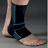 Бандажи на голеностоп POWER SYSTEM PS-6022 Ankle Support Evo Black/Blue (пара)