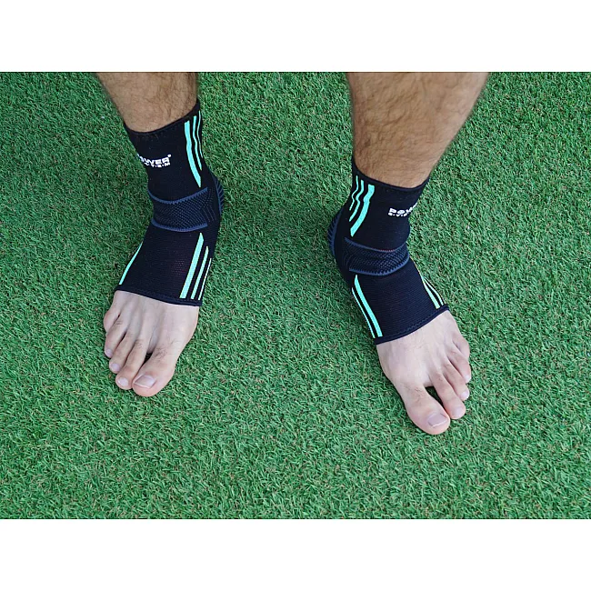 Бандажи на голеностоп POWER SYSTEM PS-6022 Ankle Support Evo Black/Blue (пара)