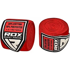 Бинты для бокса RDX Fibra Red (4,5м)