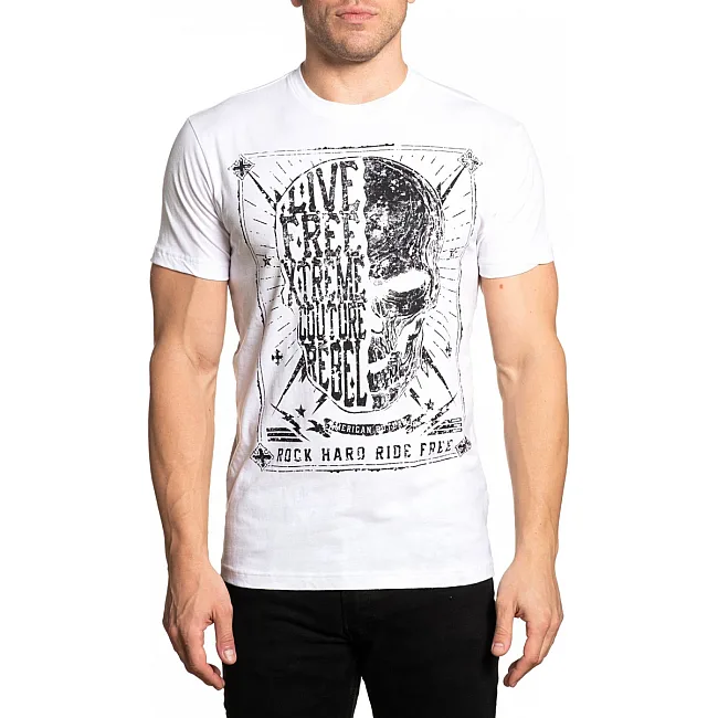 Футболка мужская XTREME COUTURE Iron Rebel SS Tee White
