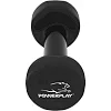 Гантели виниловые POWERPLAY 4125 Achilles 2x5кг. Черные (пара - 2шт)